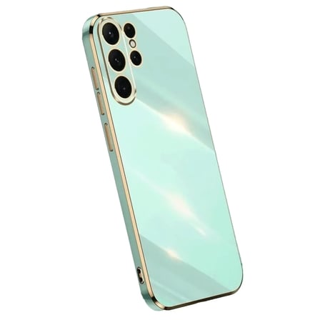 HOBİBAHÇEM Samsung Galaxy S25 Ultra Uyumlu Kılıf Volet Silikon - Açık Yeşil HB006