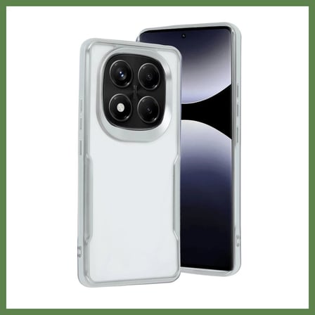 HOBİBAHÇEM Redmi Note 14 Pro 5G Uyumlu Kılıf Boyi Silikon Kapak - Gümüş HB006