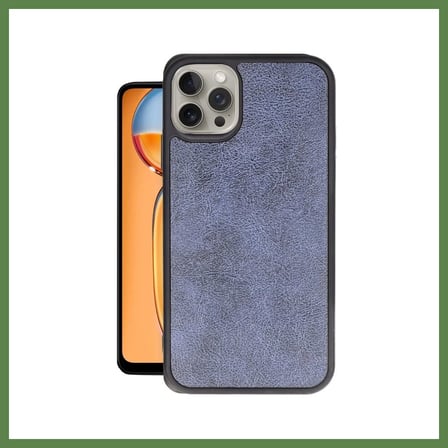 HOBİBAHÇEM iPhone 15 Pro Max Uyumlu Kılıf Aras Deri Kapak - Lacivert HB006