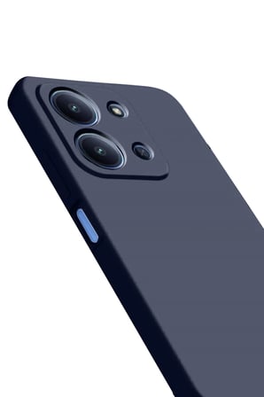 HOBİBAHÇEM Redmi 15C 4G Uyumlu Nano içi Kadife Silikon - Lacivert HB006