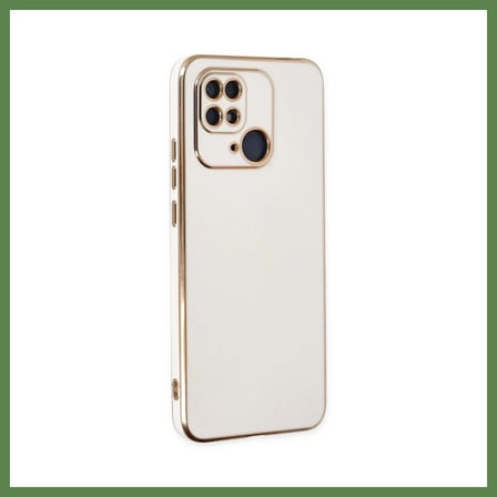 HOBİBAHÇEM Redmi 10C Uyumlu Kılıf Volet Silikon - Beyaz HB006