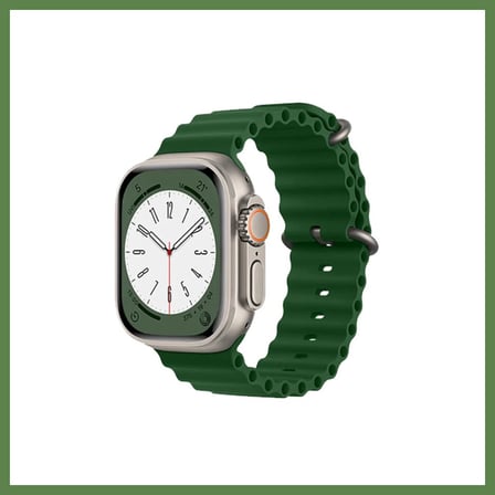 HOBİBAHÇEM Watch 42mm Uyumlu Ocean Kordon - Koyu Yeşil HB006