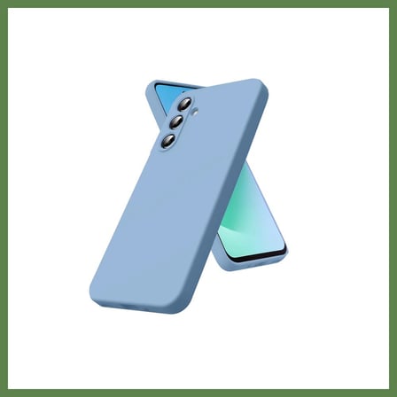 HOBİBAHÇEM Samsung Galaxy A17 5G Uyumlu Nano içi Kadife Silikon - Mavi HB006