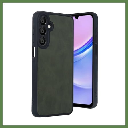 HOBİBAHÇEM Samsung Galaxy A16 5G Uyumlu Kılıf Aras Deri Kapak - Koyu Yeşil HB006