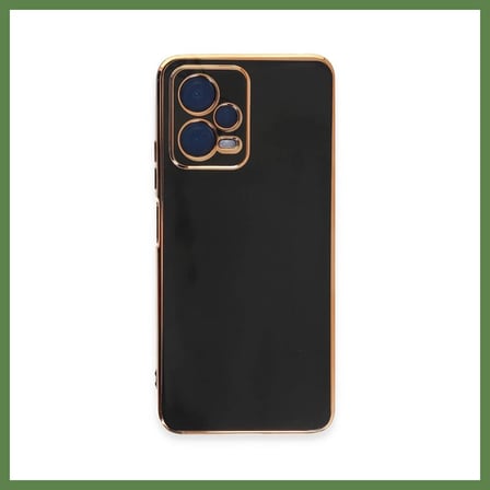 HOBİBAHÇEM Redmi Note 12 Pro 5G Uyumlu Kılıf Volet Silikon - Siyah HB006