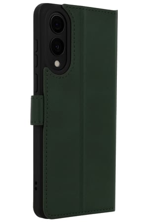 HOBİBAHÇEM Samsung Galaxy S25 Uyumlu Edge Trend S Plus Kapaklı Kılıf - Koyu Yeşil HB006