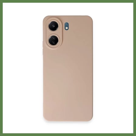 HOBİBAHÇEM Redmi 13C Uyumlu Kılıf Nano içi Kadife Silikon - Pudra HB006