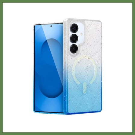 HOBİBAHÇEM Samsung Galaxy S25 Plus Uyumlu Pummel Shiny Magsafe Kapak - Mavi HB006