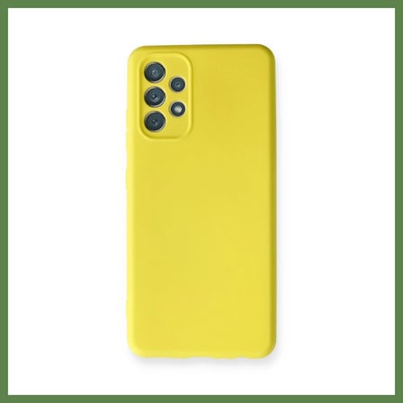 HOBİBAHÇEM Samsung Galaxy A32 Uyumlu Kılıf Nano içi Kadife Silikon - Sarı HB006