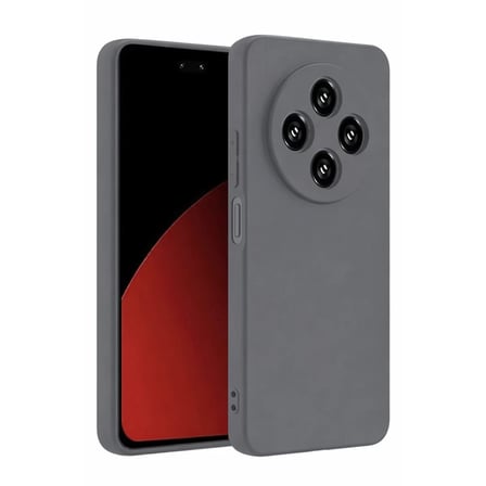 HOBİBAHÇEM Redmi 14C Uyumlu Kılıf First Silikon - Gri HB006