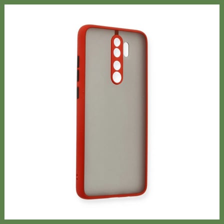 HOBİBAHÇEM Redmi Note 8 Pro Uyumlu Kılıf Montreal Silikon Kapak - Kırmızı HB006