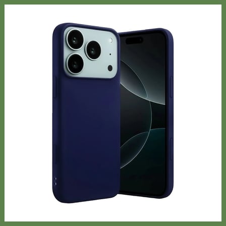 HOBİBAHÇEM iPhone 17 Pro Uyumlu Nano içi Kadife Silikon - Lacivert HB006