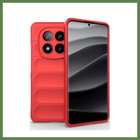 HOBİBAHÇEM Redmi Note 14 Pro 4G Uyumlu Kılıf Optimum Silikon - Kırmızı HB006