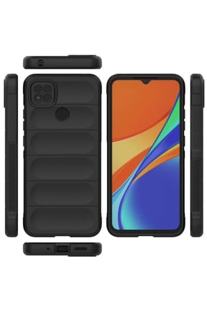 HOBİBAHÇEM Redmi 9C Uyumlu Kılıf Optimum Silikon - Siyah HB006