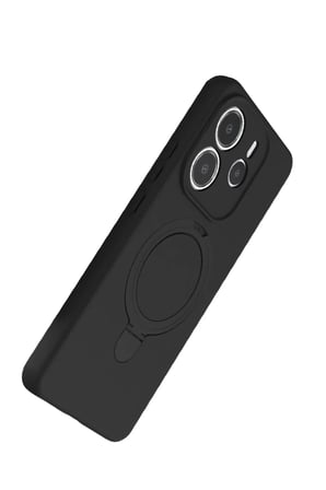 HOBİBAHÇEM Redmi Note 14 4G Uyumlu Regal Magsafe Standlı Kapak - Siyah HB006