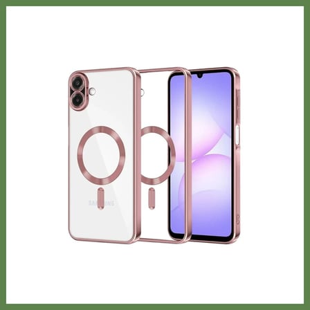 Hobi̇Bahçem Samsung Galaxy A07 4G Uyumlu Kross Magneticsafe Kapak - Rose Hb006