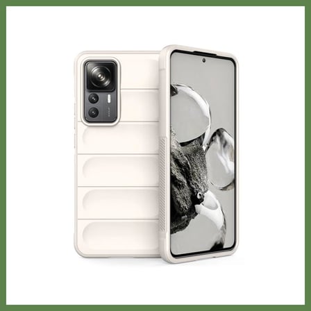 HOBİBAHÇEM Mi 12T Pro Uyumlu Kılıf Optimum Silikon - Krem HB006