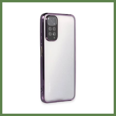 HOBİBAHÇEM Redmi Note 11 Uyumlu Kılıf Lensli Silikon - Mor HB006