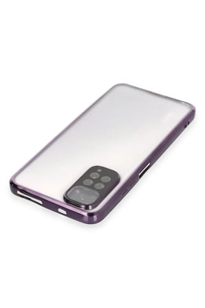 HOBİBAHÇEM Redmi Note 11 Uyumlu Kılıf Lensli Silikon - Mor HB006
