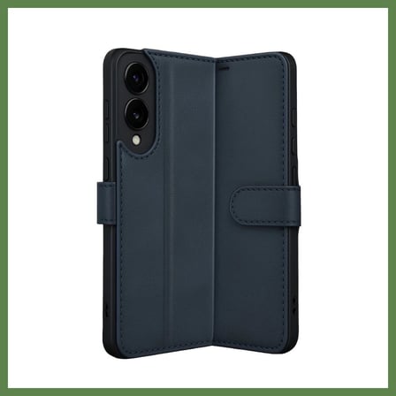 HOBİBAHÇEM Samsung Galaxy S25 Uyumlu Edge Trend S Plus Kapaklı Kılıf - Lacivert HB006