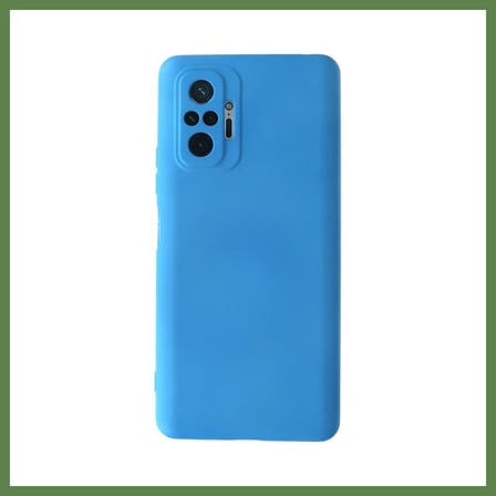 HOBİBAHÇEM Redmi Note 10 Pro Uyumlu Kılıf Nano içi Kadife Silikon - Mavi HB006