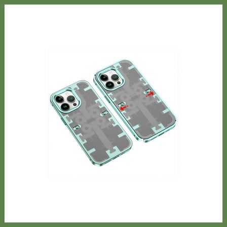 HOBİBAHÇEM iPhone 14 Pro Max Uyumlu Kılıf Mekanik Bumper Kapak - Yeşil HB006