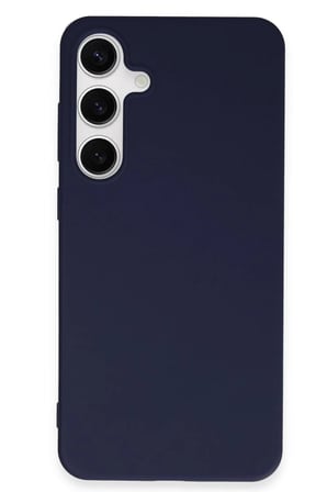 HOBİBAHÇEM Samsung Galaxy S24 Plus Uyumlu Kılıf First Silikon - Lacivert HB006