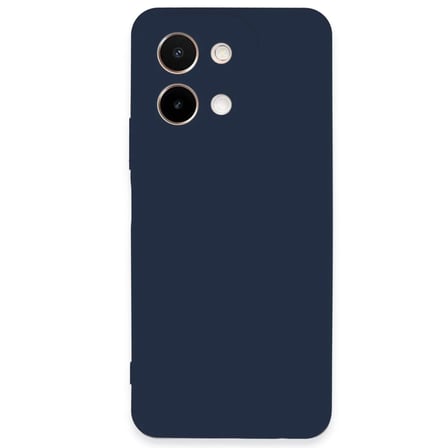 HOBİBAHÇEM Vivo Y28 Uyumlu Kılıf First Silikon - Lacivert HB006