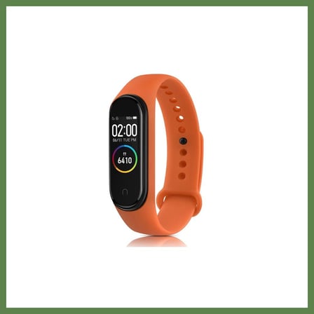 HOBİBAHÇEM Mi Band 4 Uyumlu Klasik Kordon - Turuncu HB006