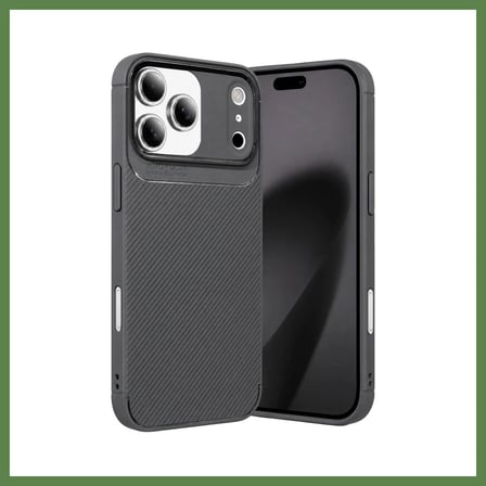 Hobi̇Bahçem İphone 17 Pro Max Uyumlu Auto Focus Karbon Kapak - Gri Hb006