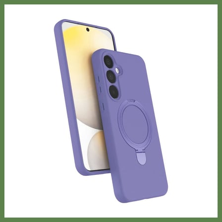 HOBİBAHÇEM Samsung Galaxy A25 5G Uyumlu Regal Magsafe Standlı Kapak - Lila HB006