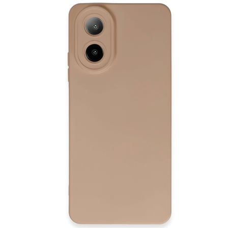 HOBİBAHÇEM A38 Uyumlu Kılıf Nano içi Kadife Silikon - Pudra HB006