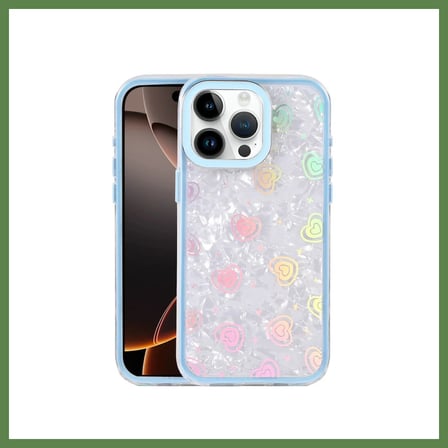 HOBİBAHÇEM iPhone 15 Pro Uyumlu Lumi Desenli Kapak - Mavi HB006