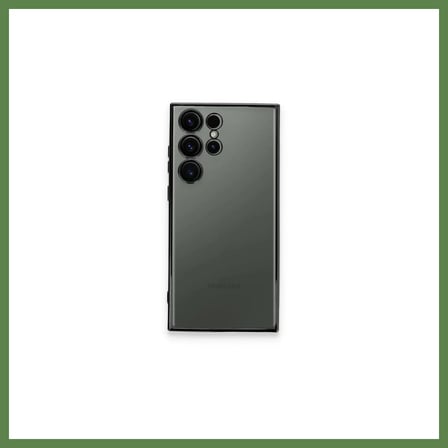 HOBİBAHÇEM Samsung Galaxy S24 Ultra Uyumlu Kılıf Lensli Silikon - Yeşil HB006