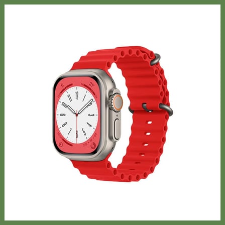 HOBİBAHÇEM Watch 38mm Uyumlu Ocean Kordon - Kırmızı HB006