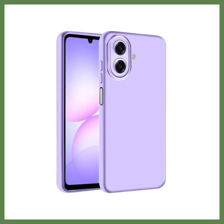 HOBİBAHÇEM Samsung Galaxy A07 4G Uyumlu Nano içi Kadife Silikon - Lila HB006