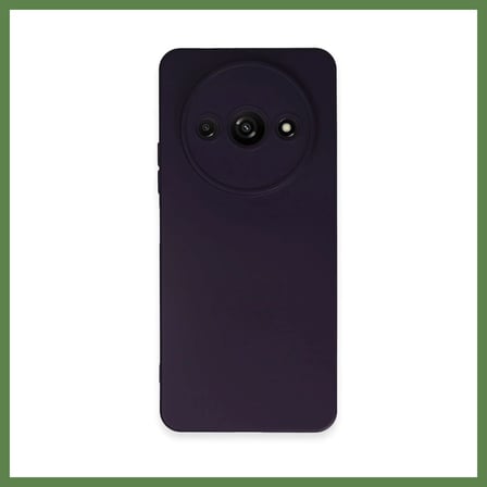 HOBİBAHÇEM Redmi A3 4G Uyumlu Kılıf Nano içi Kadife Silikon - Mor HB006