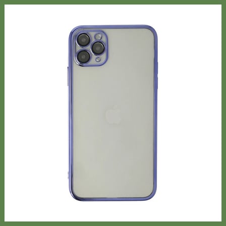 HOBİBAHÇEM iPhone 11 Pro Max Uyumlu Kılıf Lensli Silikon - Mor HB006