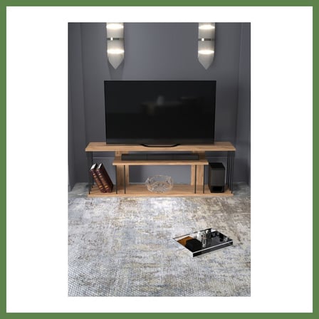 HOBİBAHÇEM Gzd Plus TV Ünitesi Kahverengi Çam HB006