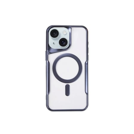HOBİBAHÇEM iPhone 15 Plus Uyumlu Kılıf Boyi Magsafe Silikon Kapak - Lacivert HB006