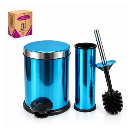 HOBİBAHÇEM 2 Parça Mikro Metal Banyo Seti HB006