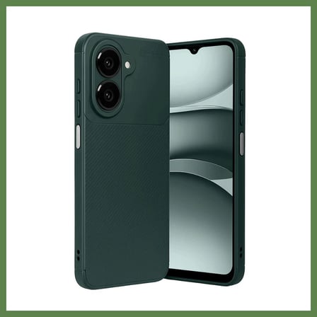 Hobi̇Bahçem Samsung Galaxy A07 4G Uyumlu Auto Focus Karbon Kapak - Koyu Yeşil Hb006