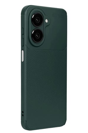 Hobi̇Bahçem Samsung Galaxy A07 4G Uyumlu Auto Focus Karbon Kapak - Koyu Yeşil Hb006