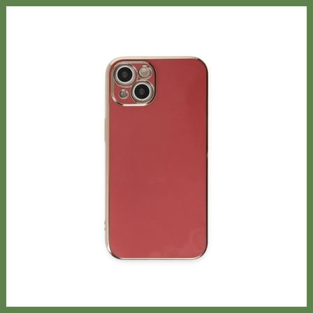 HOBİBAHÇEM iPhone 15 Uyumlu Kılıf Volet Silikon - Kırmızı HB006