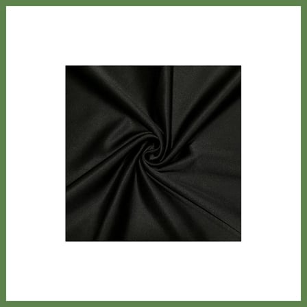 HOBİBAHÇEM Siyah Kristal Pamuk Saten Kumaş 1 Metre ( 240 cm. eninde ) HB006