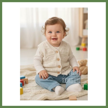 HOBİBAHÇEM Bebek Yeleği, Bebek Yeleği Simsiz Yumuşacık Bebek Yeleği HB006