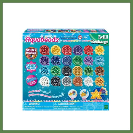 HOBİBAHÇEM 31995 AquaBeads Parlak Boncuk Paketi (yedek paket) 2000 parça +4 yaş HB006