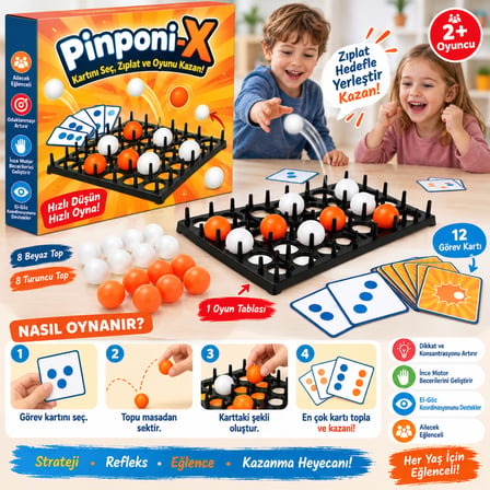 HOBİBAHÇEM Pinponi-X Kutu Oyunu HB006