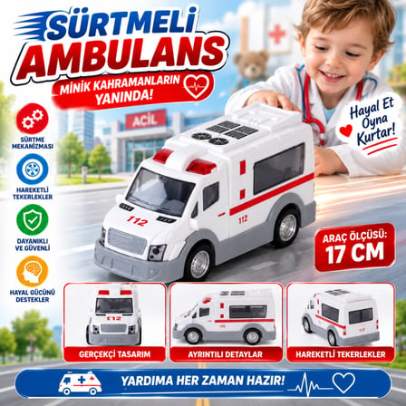 HOBİBAHÇEM URT0001-112 BY ŞEHRİN KIRILMAZLARI 112 AMBULANS HB006