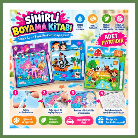 HOBİBAHÇEM BK012 SİHİRLİ BOYAMA KİTABI (adet fiyatıdır) HB006